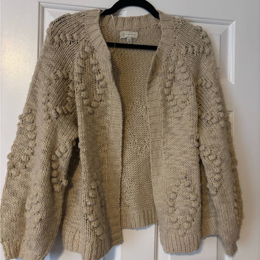 Cozy Beige lucky brand Knit Sweater